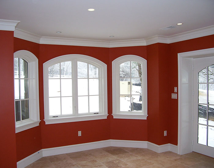 Newly Painted Red Room in Fairfax VA