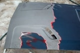 Soda Blast Paint from Car Hood - Fairvax VA